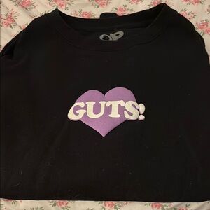 Black Olivia Rodrigo Guts world tour merch